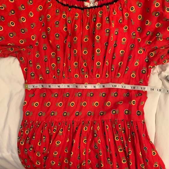 Vintage handmade 60s print dress - Picture 5 of 6